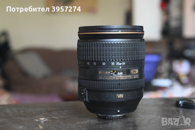 Nikon 24-120/F4G ED VR Fullframe, снимка 3 - Фотоапарати - 54398447