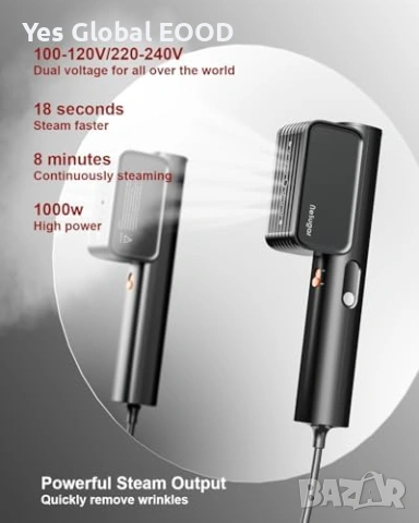 Nesugar G7 ръчен уред за гладене с пара 2-в-1 1200W, снимка 5 - Ютии - 55177032