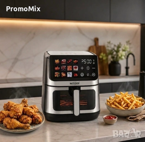 Аir fryer Nexer NS-10102 1600W 10л Еър фрайър Фритюрник с горещ въздух