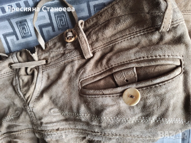 Автентични баварски кожени панталони (Lederhosen) – Alpin и Wild & Wald, Естествена кожа, снимка 13 - Къси панталони - 54640058