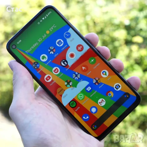 Pixel 4a/6-128гб/-андройд 13/Перфектен с калъф и протектор