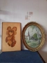 Стари картини от Соца, дърво пластика и пейзаж тип гоблен , снимка 4
