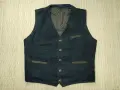 Dexter Austria / M-L / мъжко ловно елече от естествена велурена козя кожа, снимка 5