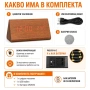 Стаен настолен електронен лед часовник големи цифри термометър на ток, снимка 7