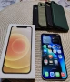 Много запазен iPhone 12 White 64GB комплект кабел кутия протектор, снимка 2