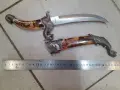 Красив азиатски нож,кинжал,кама,сабя,ятаган, снимка 6