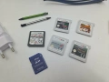 Nintendo 3DS + 5 игри кейс калъф карта памет аксесоари, снимка 4