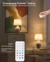 Безжима преносима LED нощна лампа с димер и RGB/температури, USB-C, дистанционно, таймер, снимка 2