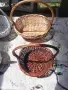 Бели и кафяви плетени кошници за декорация , снимка 3