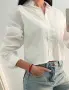 Нова бяла памучна ризка, снимка 1