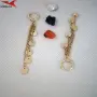 Обеци с 14К златно покритие 2141973, снимка 3