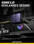 EZDIY-FAB Shield Series 8-Pin PCIe GPU Power Adapter 90° Reverse Type Purple – комплект 2 броя, снимка 2