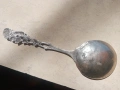 Стара сребърна лъжица немска голяма, за сладолед, снимка 13