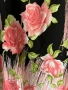 Нова с етикет черна блуза с къс ръкав и десен на розови цветя 🌸 Налични размери M , L , XL 🌸, снимка 3
