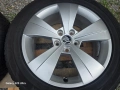 Лети джанти 17ки 5х112 Skoda + всесезонни гуми 215/55/17 Hankook, снимка 7