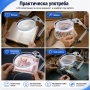 Евтина стъклена голяма увеличителна настолна лупа лед осветление за четене гоблени шиене LED лампа, снимка 6