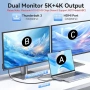 USB C Адаптер Хъб 8 в 1 HDMI 4K SD/ TF Карта MacBook  , снимка 4
