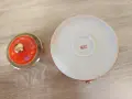 Рядък винтидж японски порцеланов съд Satsuma Dragonware с капак и дръжка, снимка 5