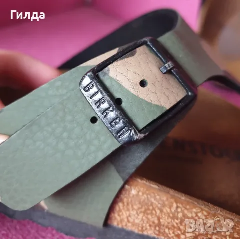 Birkenstock сандали чехли 37 military, снимка 8 - Сандали - 55540625