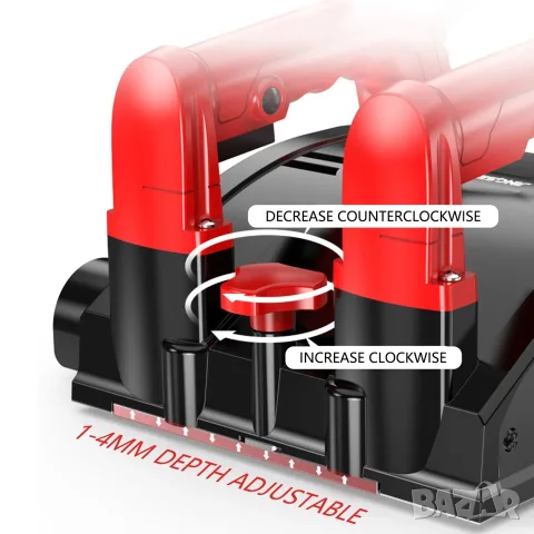 Електрическа шлайфмашина 1200W 3000RPM 220V Ренде за стени, снимка 5 - Шлайфмашини - 55330109