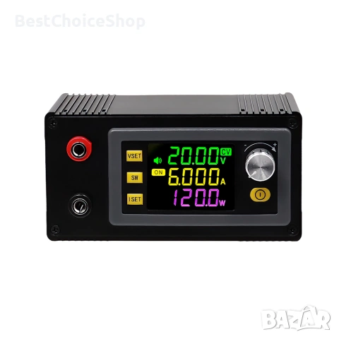регулируем DC захранващ модул SK120 – Buck-Boost (понижаващ + повишаващ) с висока точност.