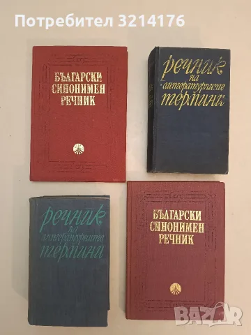 Български синонимен речник – Колектив (1987)