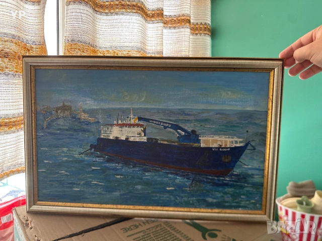Морски картини с кораби, лодки и пейзажи, снимка 4 - Други ценни предмети - 55082248