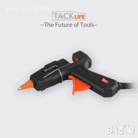TACKLIFE GGO20AC Мини пистолет за горещо лепене 20W 220VAC с 30 пръчици лепило, снимка 3 - Поялници и запояване - 55556900