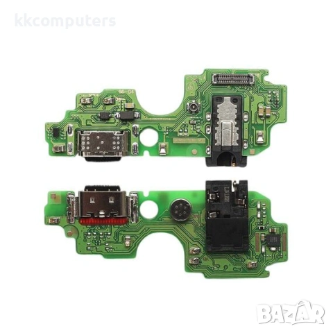 Конектор зареждане за ZTE Blade A75 (4G) на платка с микрофон и компоненти