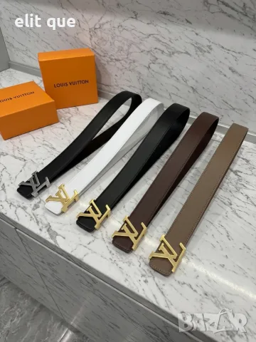 колани от естествена кожа в кутия Louis Vuitton 