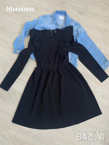 Рокля и дънково яке Zara XS, снимка 2 - Рокли - 54600696
