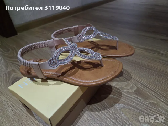 Дамски сандали , равни, снимка 2 - Сандали - 55407572