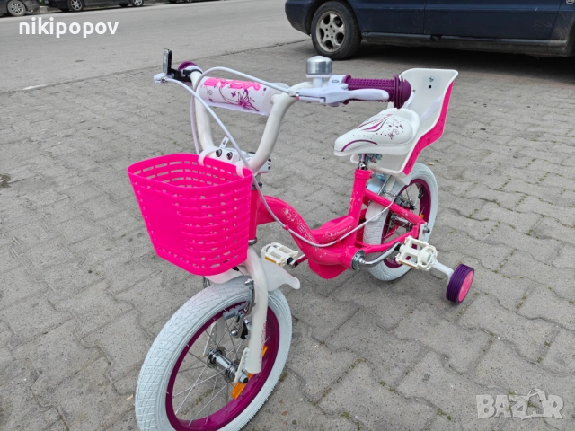 X Детски велосипед 14" FLOWER candy, снимка 8 - Велосипеди - 54395003