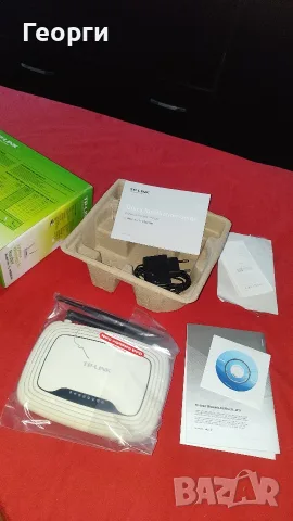 Идеално работещ рутер TP-Link TL-WR841N, 300Mbps, пълен комплект, малко ползван, 10 версия., снимка 4 - Рутери - 55512727