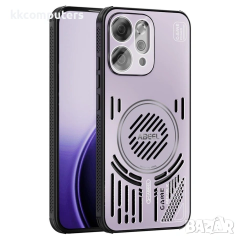 За Oppo Reno14 5G ABEEL Магнитен Калъф с Алуминиева Сплав, Охлаждане и Скрийн Протектор – 5 цвята, снимка 5 - Калъфи, кейсове - 54967282