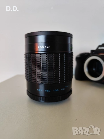 Обектив Hanimex 500 F8 (резба М42) Mirror Lens, снимка 5 - Обективи и филтри - 54594457