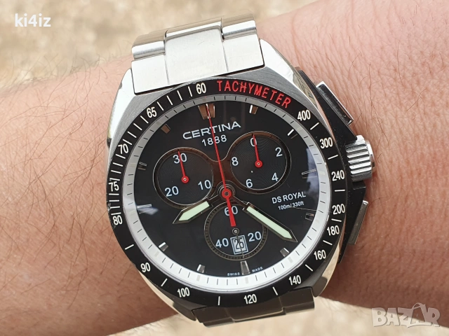 Certina "DS ROYAL" SWISS MADE Chronograph, снимка 8 - Мъжки - 55011946