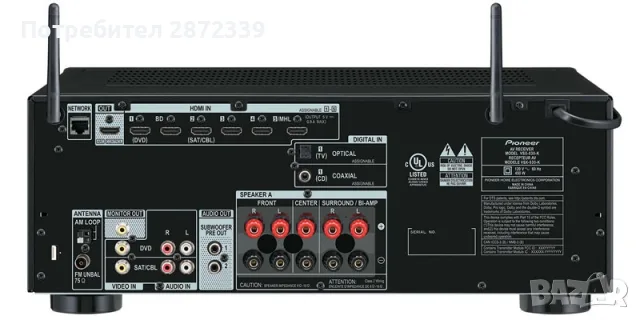 ресийвър pioneer vsx 830, снимка 2 - Ресийвъри, усилватели, смесителни пултове - 55409147