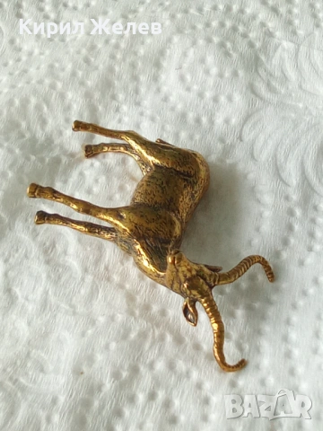 Бронзова фигурка на тибетската антилопа 44638, снимка 4 - Колекции - 54173229