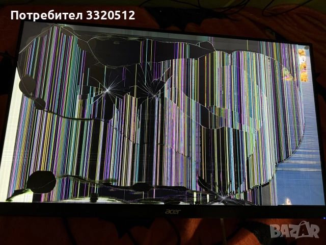 Монитор Acer VG270 със счупена матрица