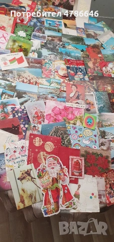 Лот ретро картички и календарчета 125 броя 