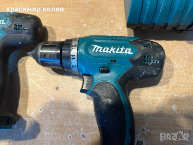 2 броя винтоверти "Makita BDF 343 14.4V"+зарядно, снимка 2 - Винтоверти - 55381155