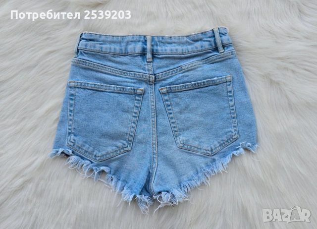 Къси дънкови панталони ZARA - размер XXS , снимка 8 - Къси панталони и бермуди - 55239542