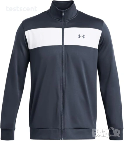 Яке Мъже TWISTER JACKET Under Armour Full Zip Jacket XL - Синьо/Бяло - Оригинално Спортно Горнище, снимка 6 - Спортни дрехи, екипи - 54825097