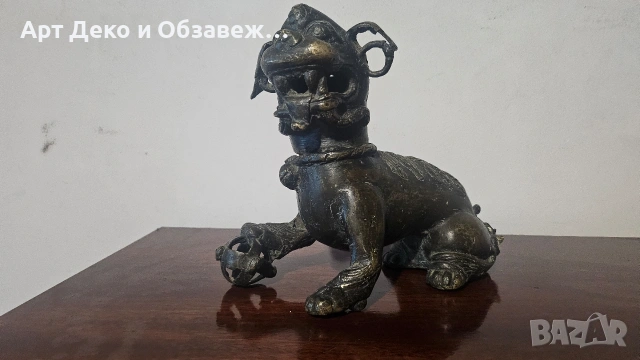 Старо бронзово куче, снимка 2 - Други ценни предмети - 54766756