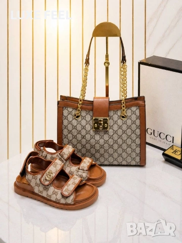 Gucci 🔥Дамски Чехли, снимка 5 - Чехли - 54393405