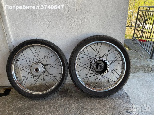 Джанти с гуми - michelin за honda innova, снимка 2 - Мотоциклети и мототехника - 54310820