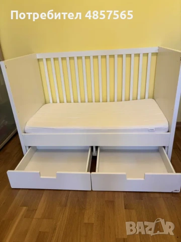 Детско легло IKEA Stuva – отлично състояние, снимка 2 - Бебешки легла и матраци - 54916639