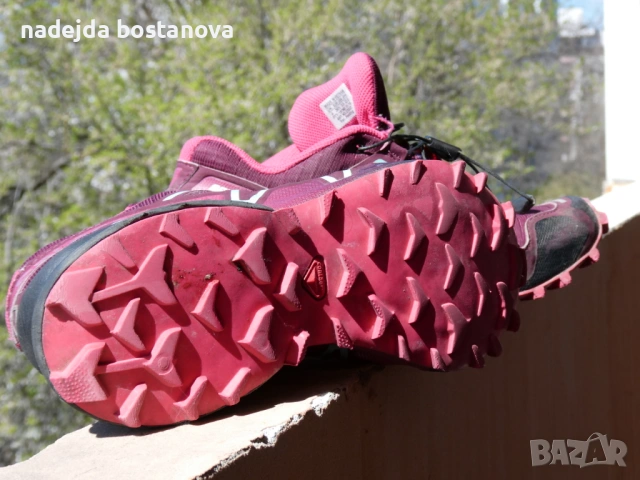 продавам дамски туристически обувки марка salomon crossspead3,размер 36 2/3, снимка 5 - Маратонки - 54132813