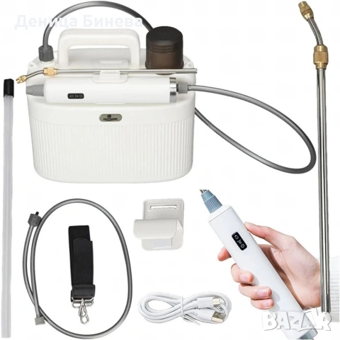 Електрическа градинска пръскачка с батерия 2200 Mah, налягане, 5L, снимка 10 - Градинска техника - 54076164